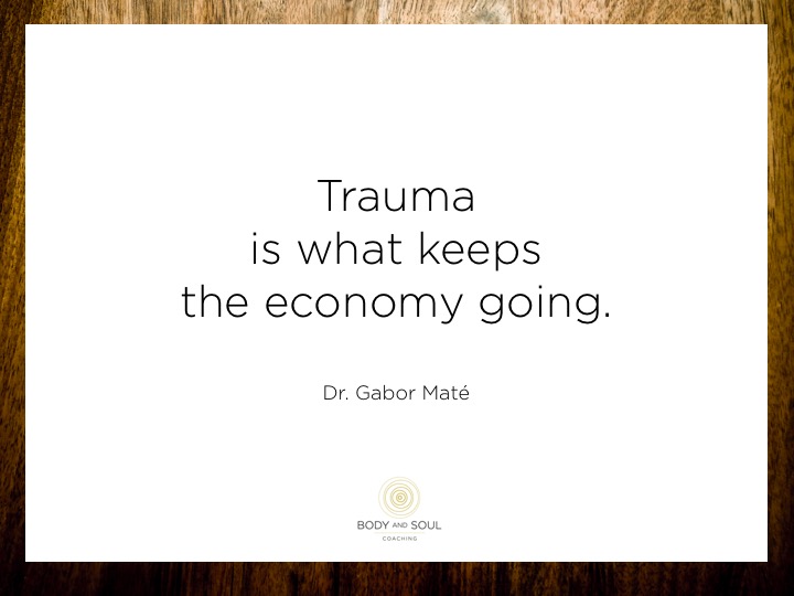 De trauma-gedreven wereld…